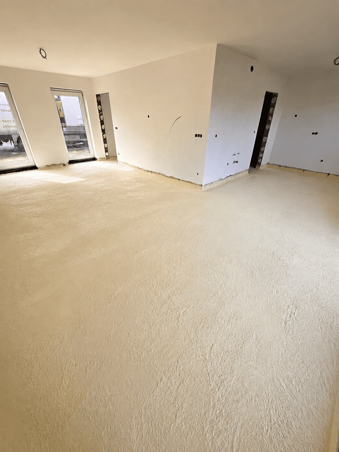 Isolation PUR projetée dans une maison neuve